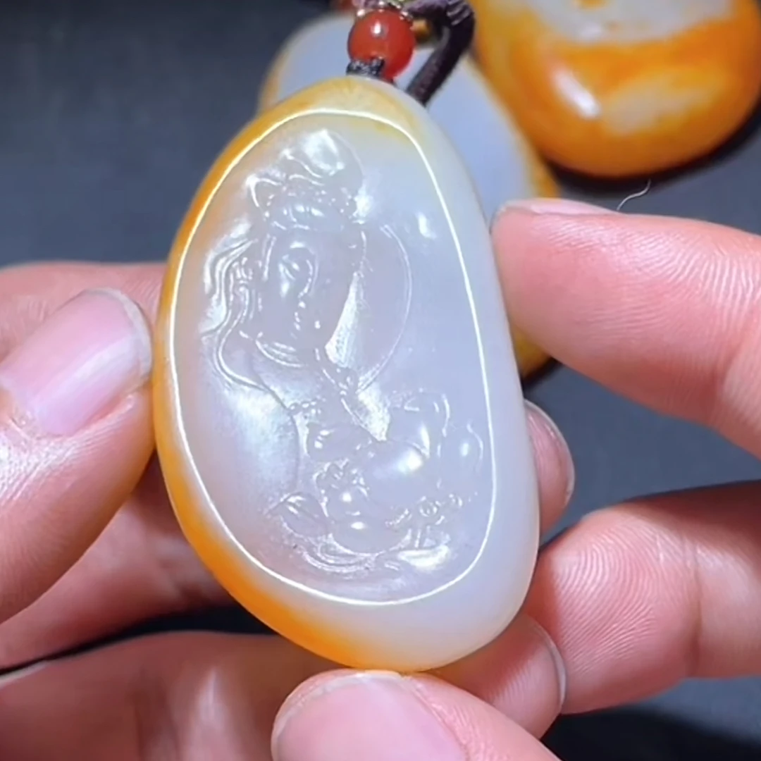 和田玉玉石挂件 d1229拍一发一