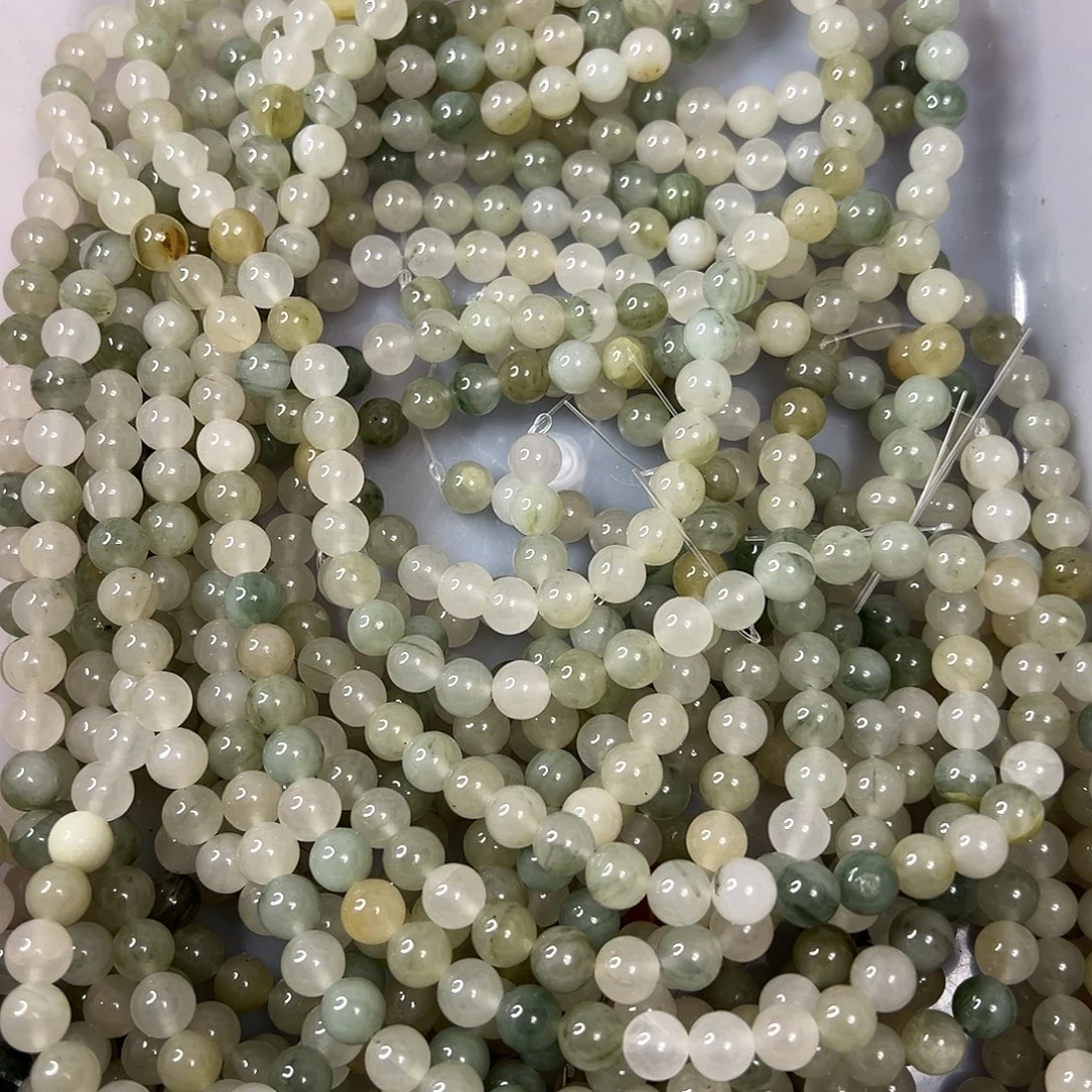 玛瑙/玉髓未镶嵌珠宝半成品，卡8天山翠2条