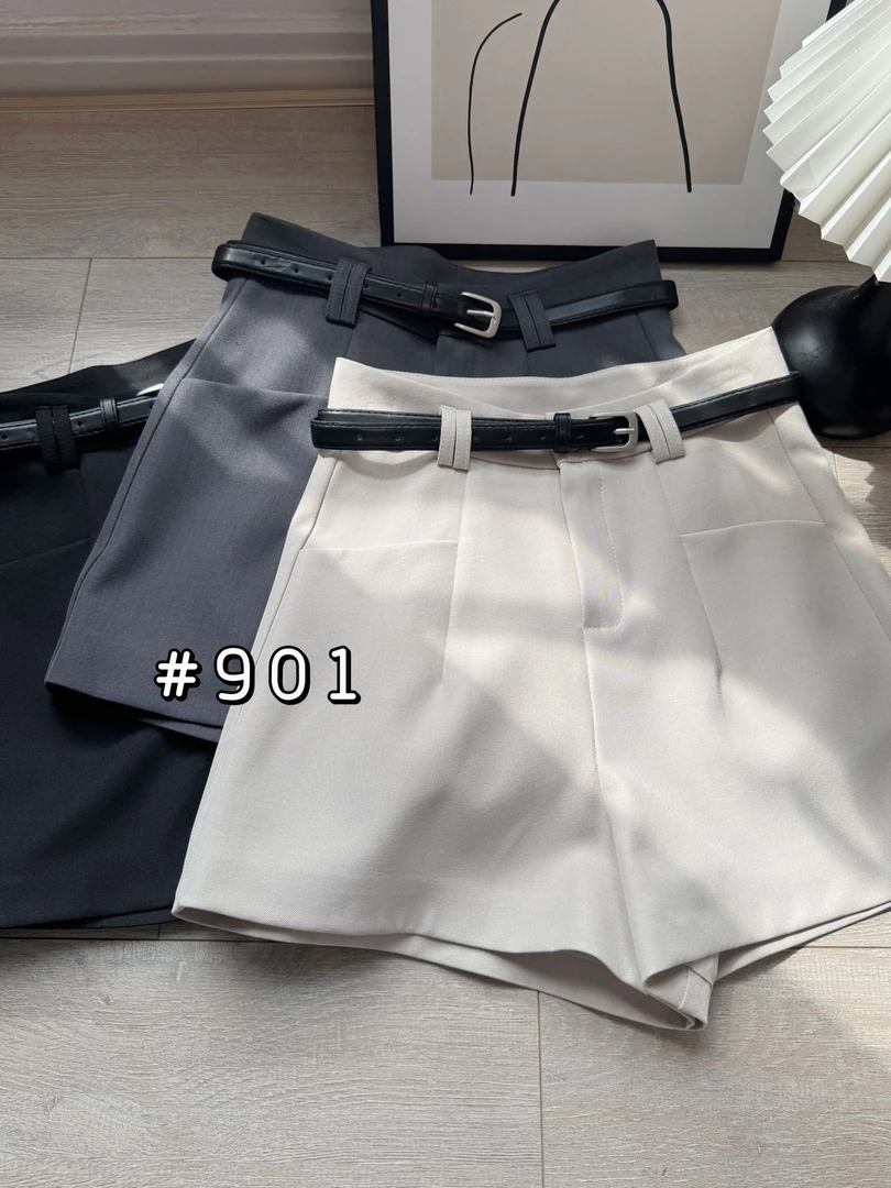 【熙可可定制】2025春季新款爆款显瘦修身遮肉短裤时尚百搭901