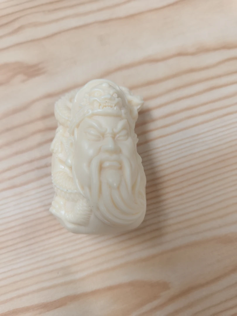 定制木雕白 关公-4483