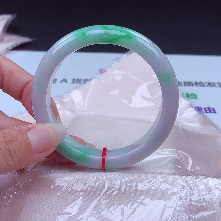 琥***珀翡翠手镯未镶嵌手镯001897缅甸翡翠