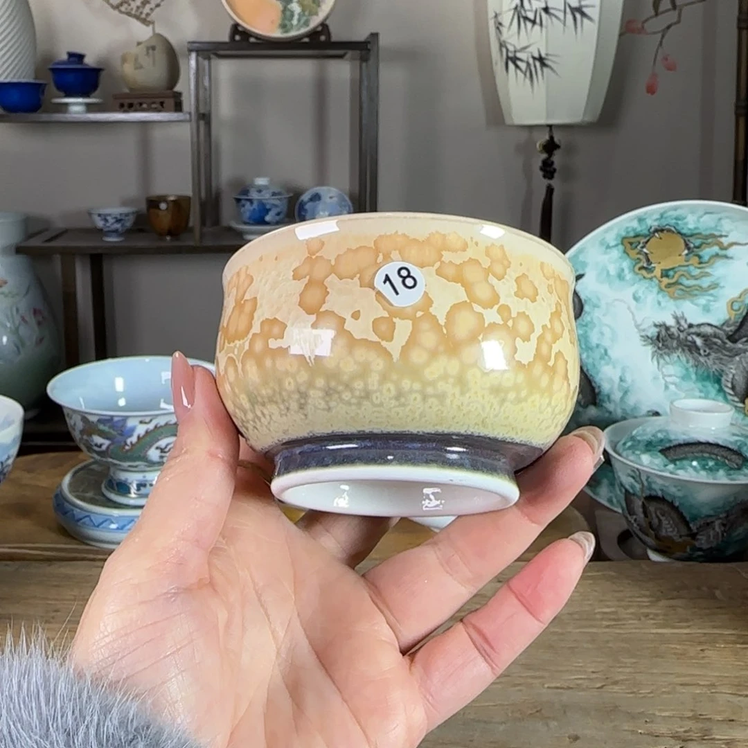 杯景德镇陶瓷柴烧多人