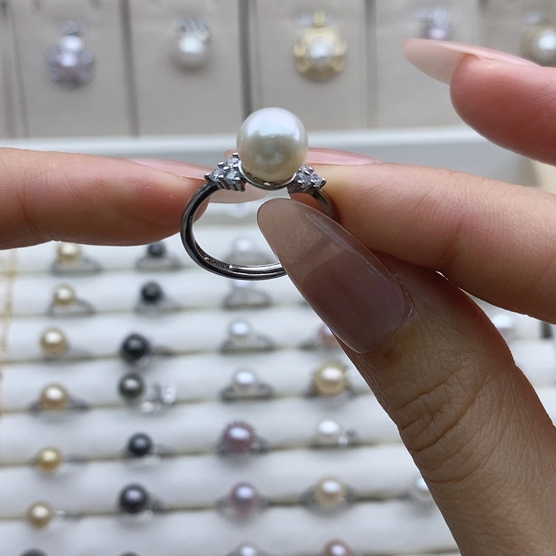 笑***语戒指未镶嵌淡水珍珠