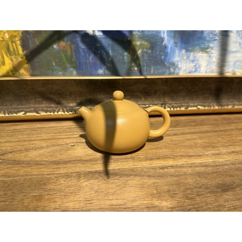 黄金朱泥小品卡盖西施紫砂壶