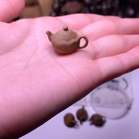 檀香木吊坠檀香小把把壶