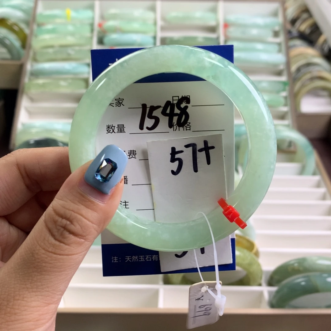 蛇纹石玉未镶嵌手镯1548