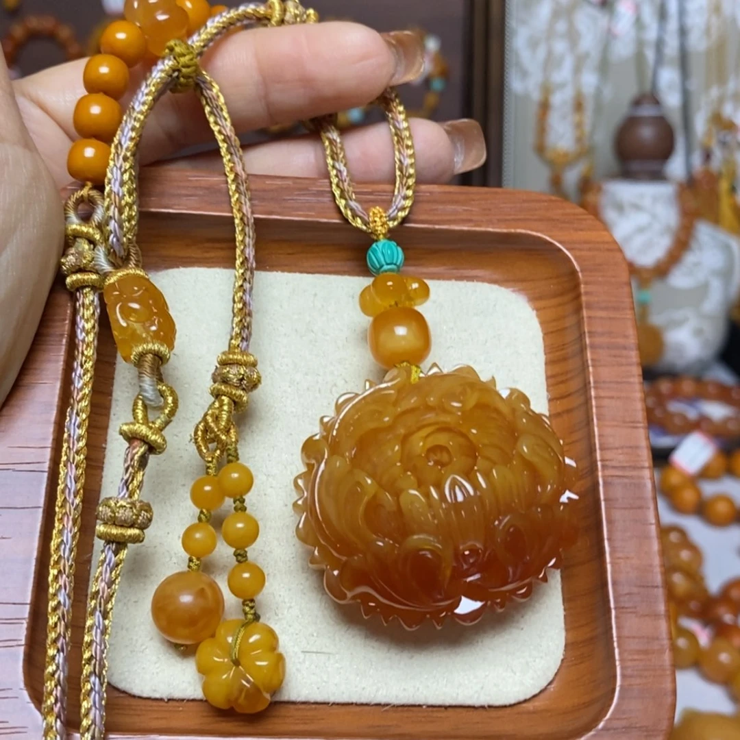 【闪购商品】蜜蜡颈饰未镶嵌项链