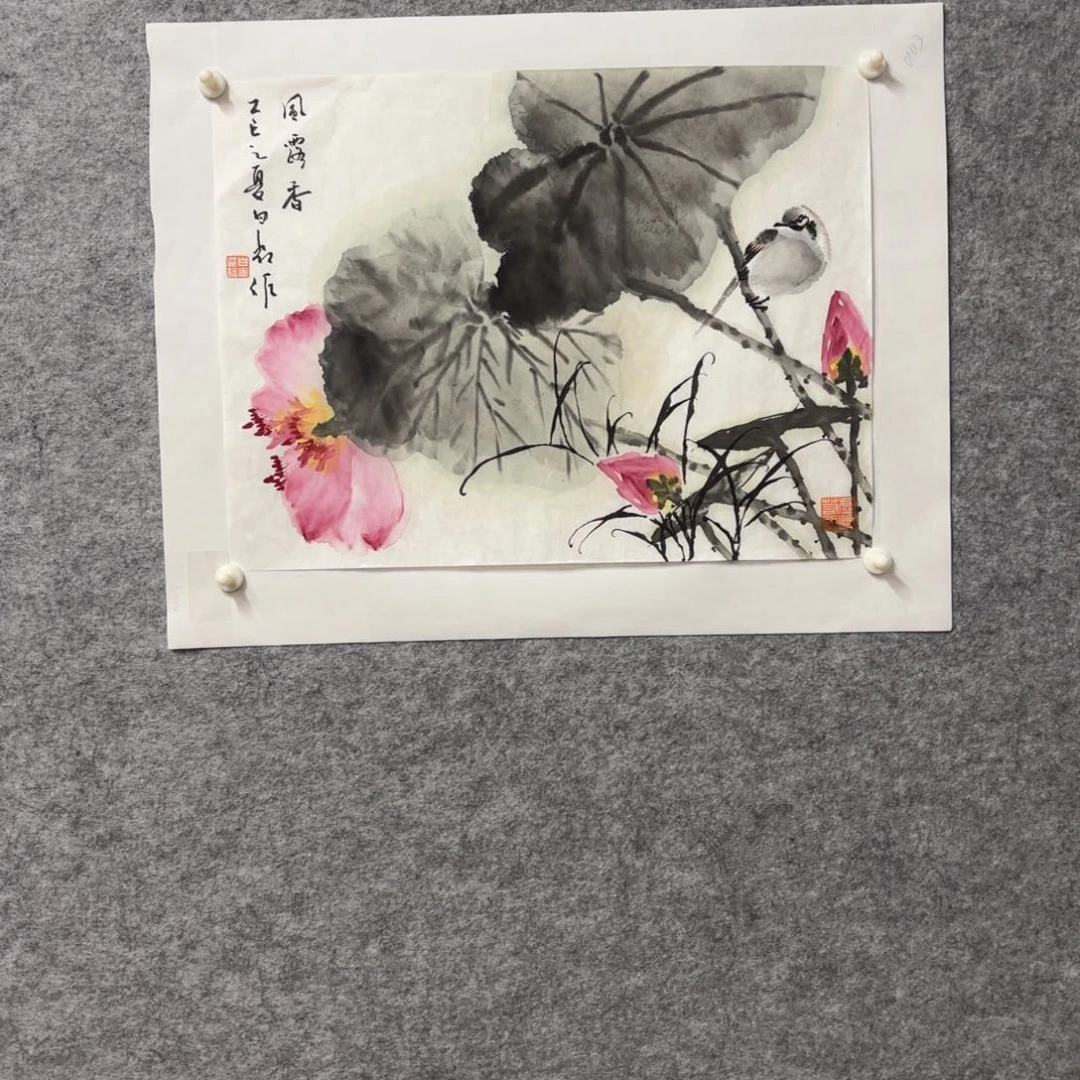 用***5书法白老师，国画花鸟