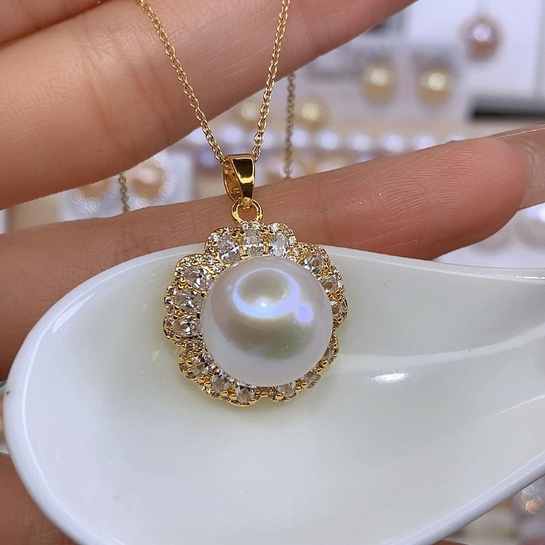 合金颈饰淡水珍珠F