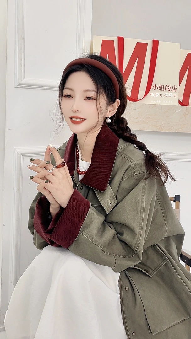 韩系二件套(牛仔衣+连衣裙)