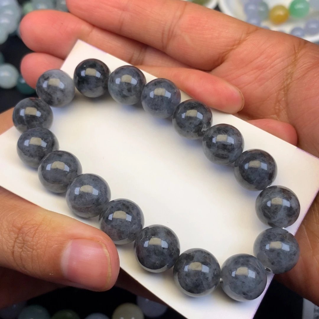 颈饰未镶嵌翡翠天然缅甸翡翠A货乌鸡卡12