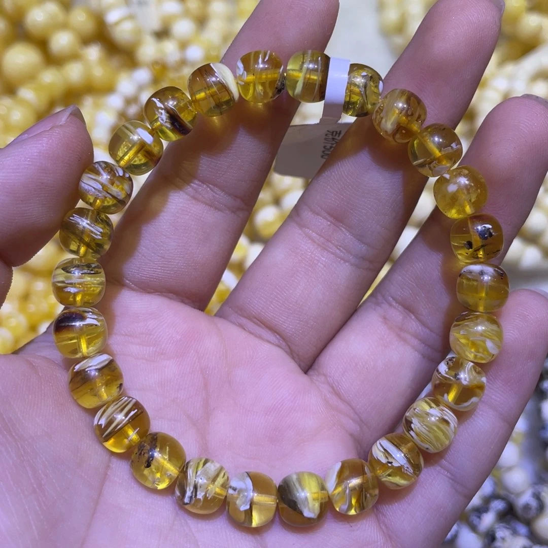 蜜蜡未镶嵌珠宝奇石8m