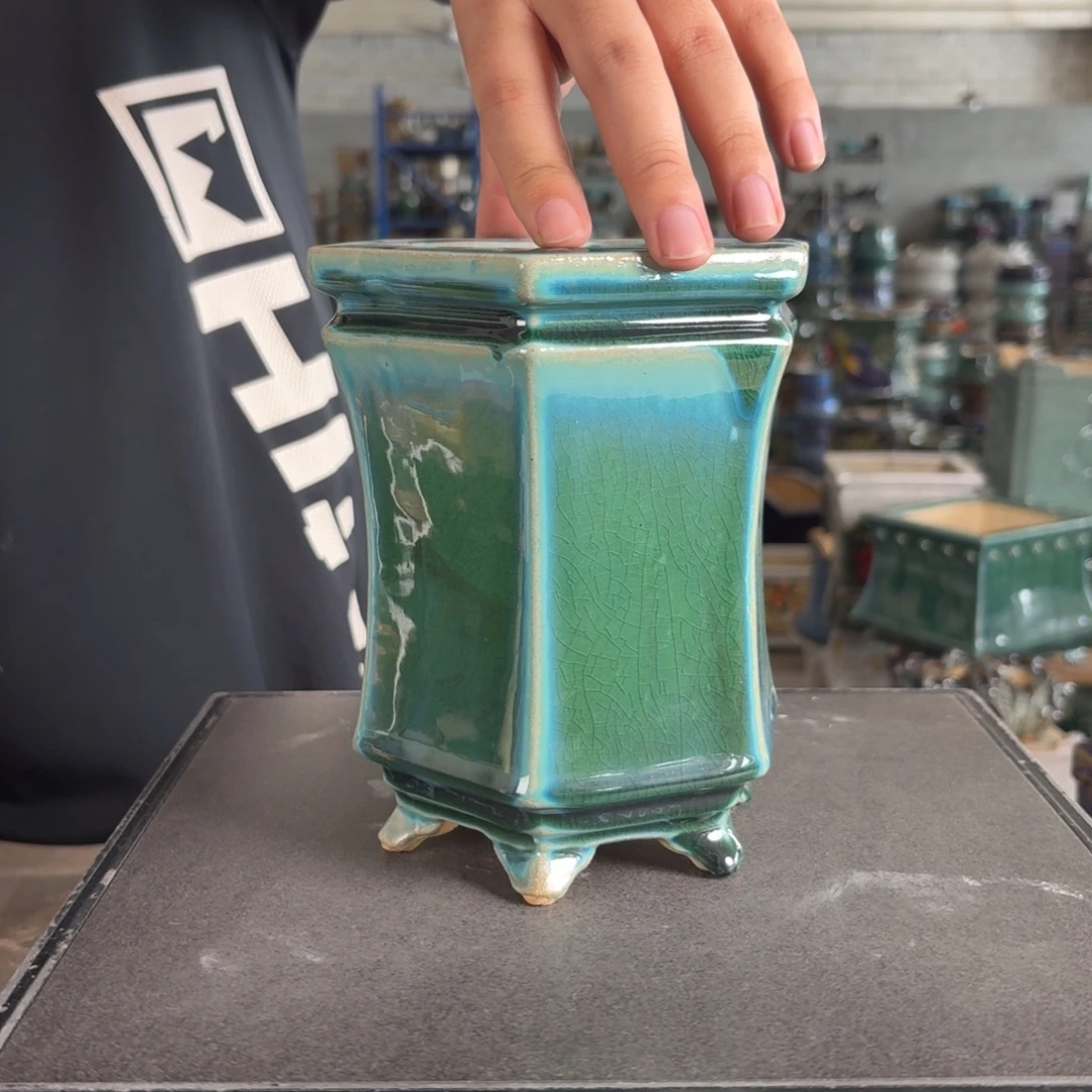 。一风堂石湾花盆 微瑕 内10*16