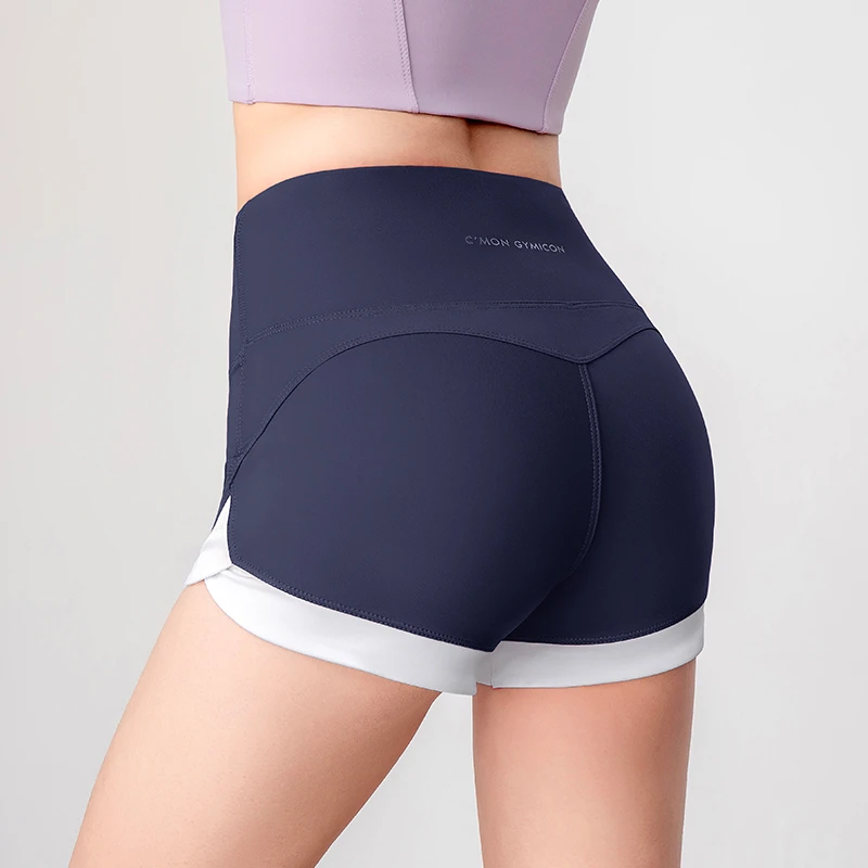 运动短裤女夏季蜜桃高腰提臀速干透气户外运动跑步训练健身瑜伽裤