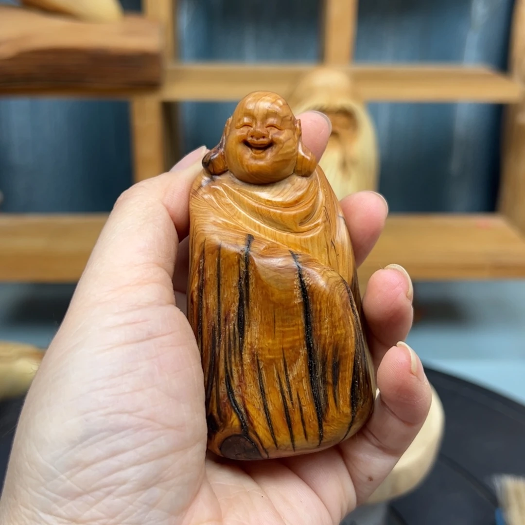 木崖柏木摆件手把件，