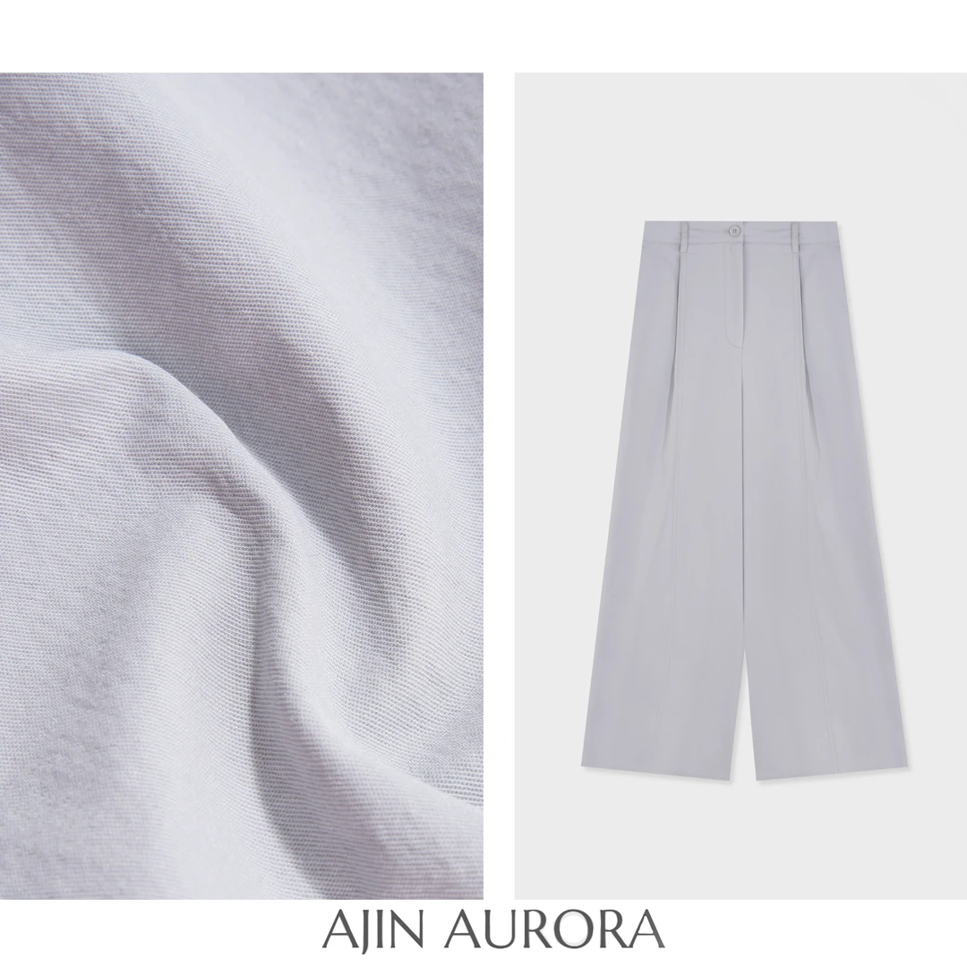 【如花似玉】九分阔腿防晒速干裤女薄款高腰宽松慵懒风直筒裤子