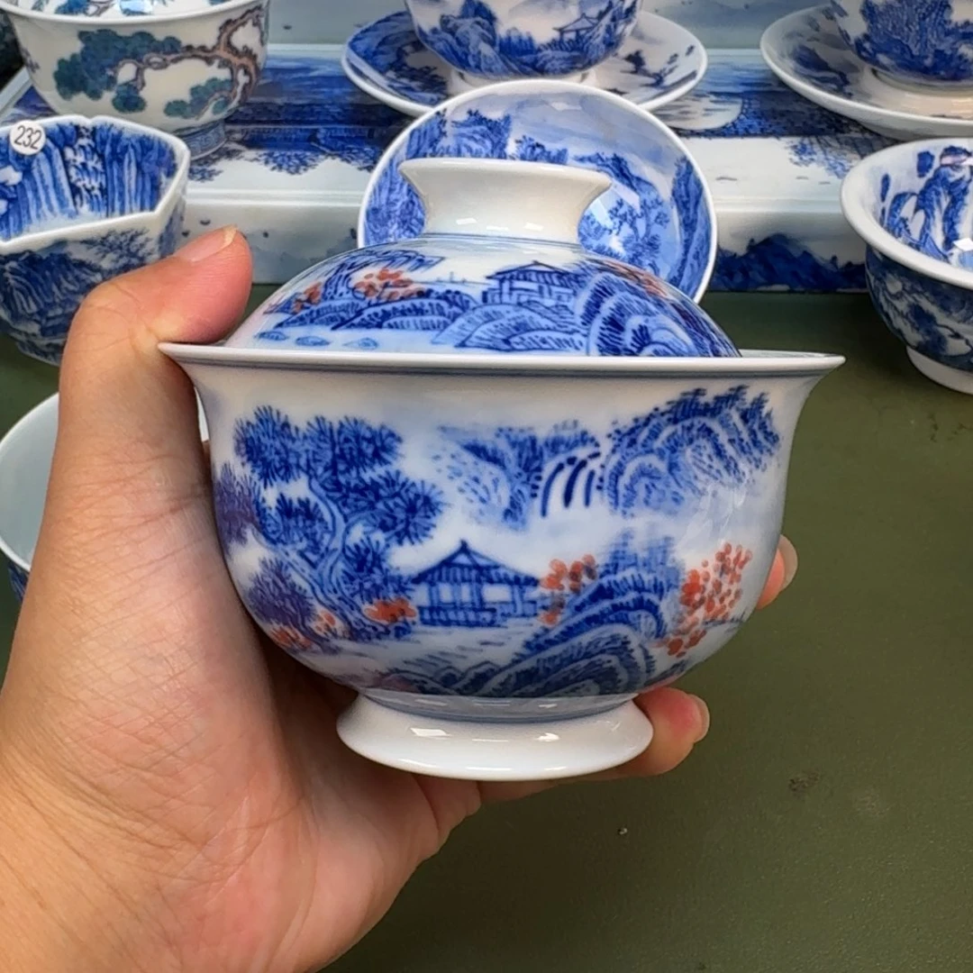 景德镇纯手绘茶具圆圆223