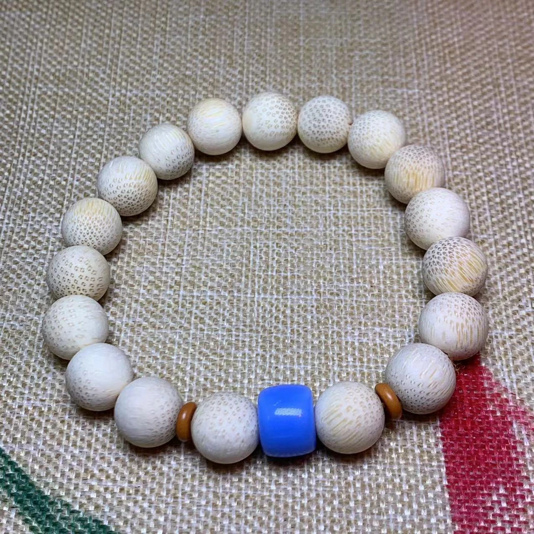【小宝珠宝】30 T63572-金丝竹单圈手串-10mm