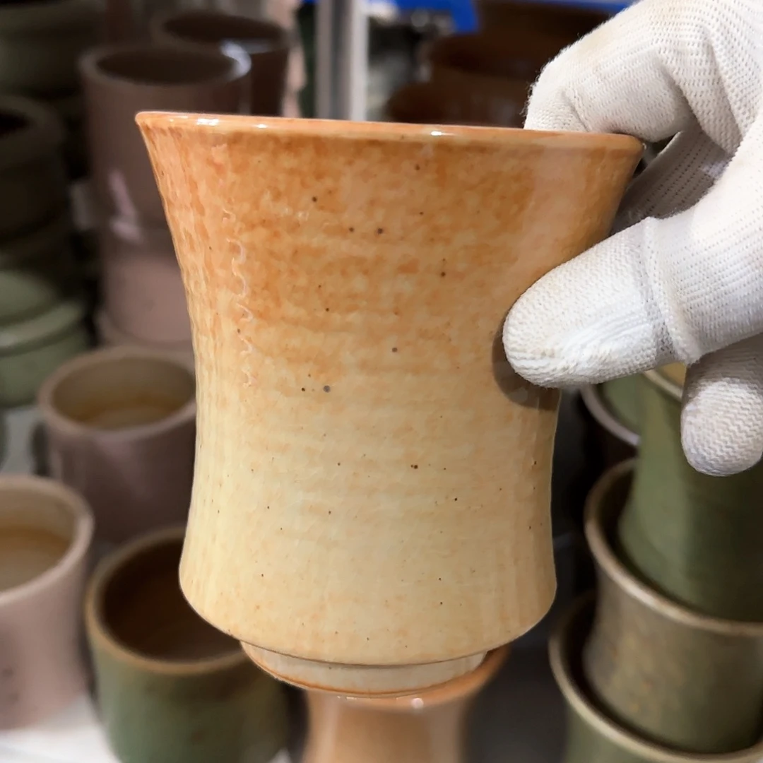 瓷片景德镇手工花盆