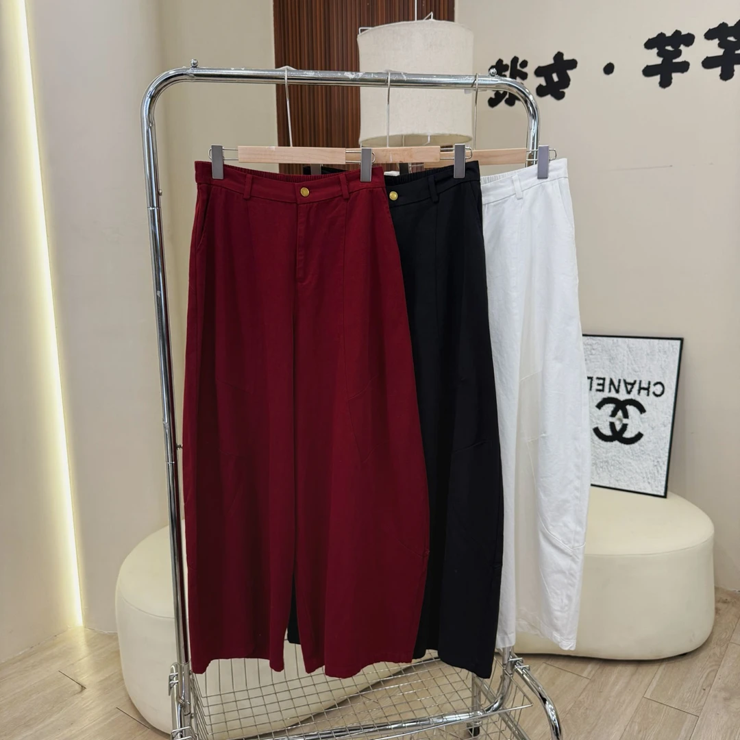 芊芊大码秋款洗水牛仔弯刀裤高腰宽松百搭洋气镰刀裤【JQ73061】