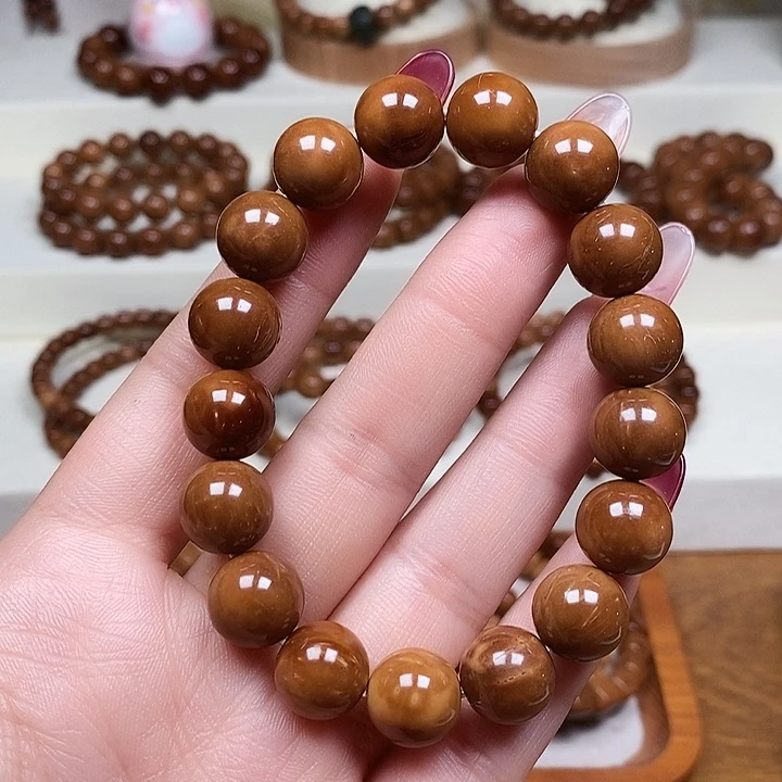 库克手串杨*特价款圆珠12单圈带有粽眼粽线不退不换