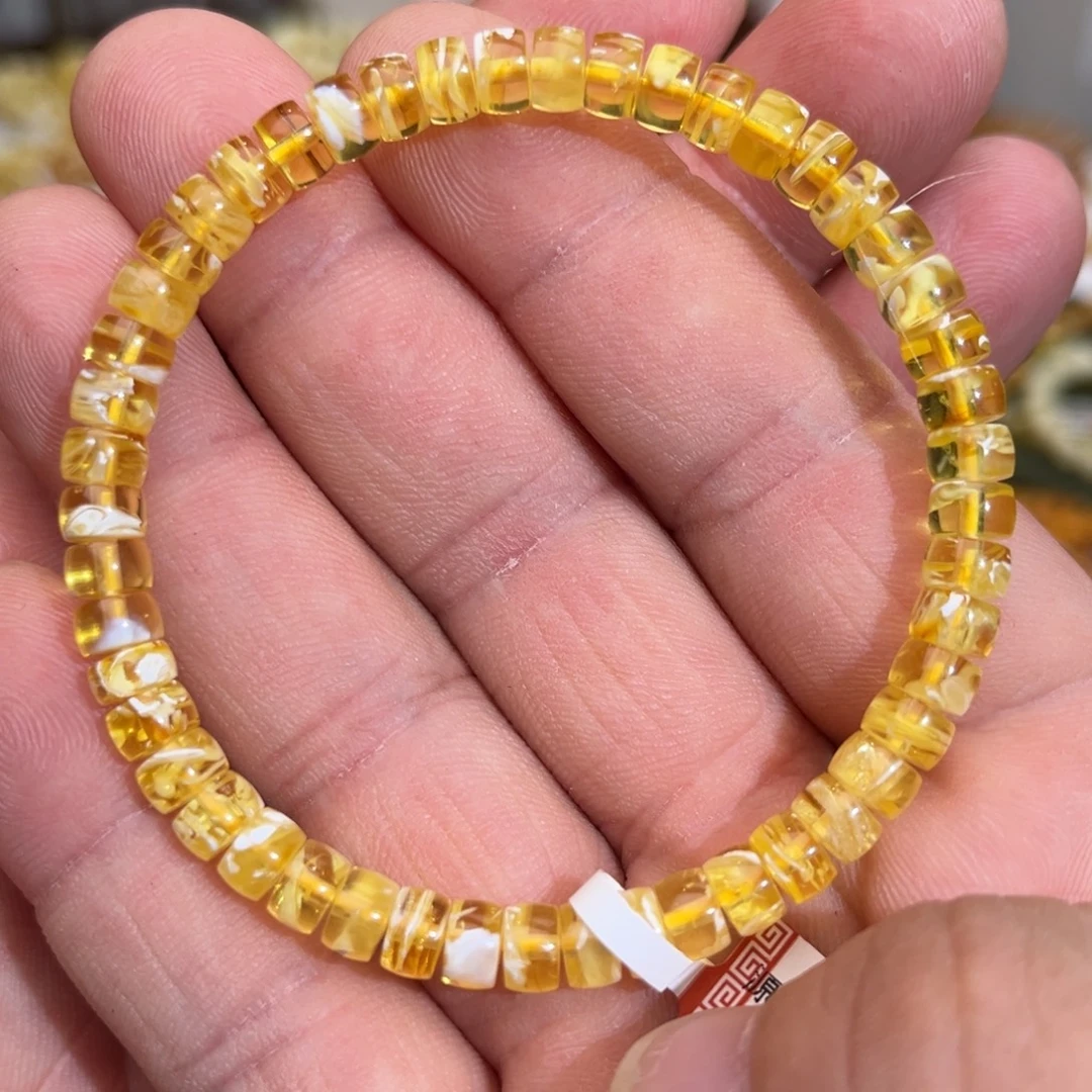 琥珀未镶嵌手链微瑕00006.0mm