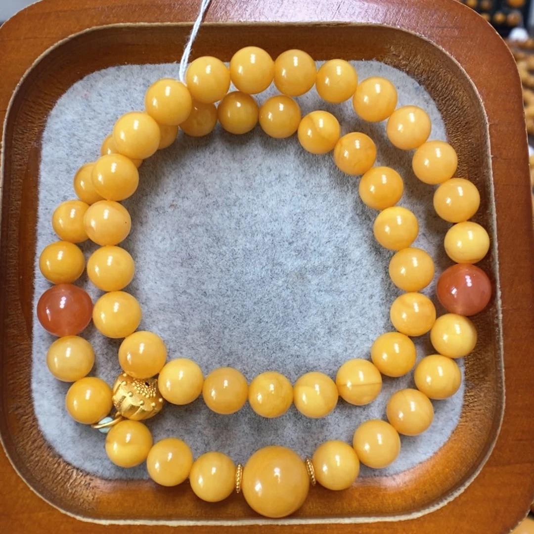 蜜蜡手串未镶嵌蜜蜡
