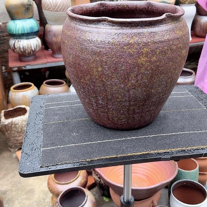 紫砂花盆高度32口径26