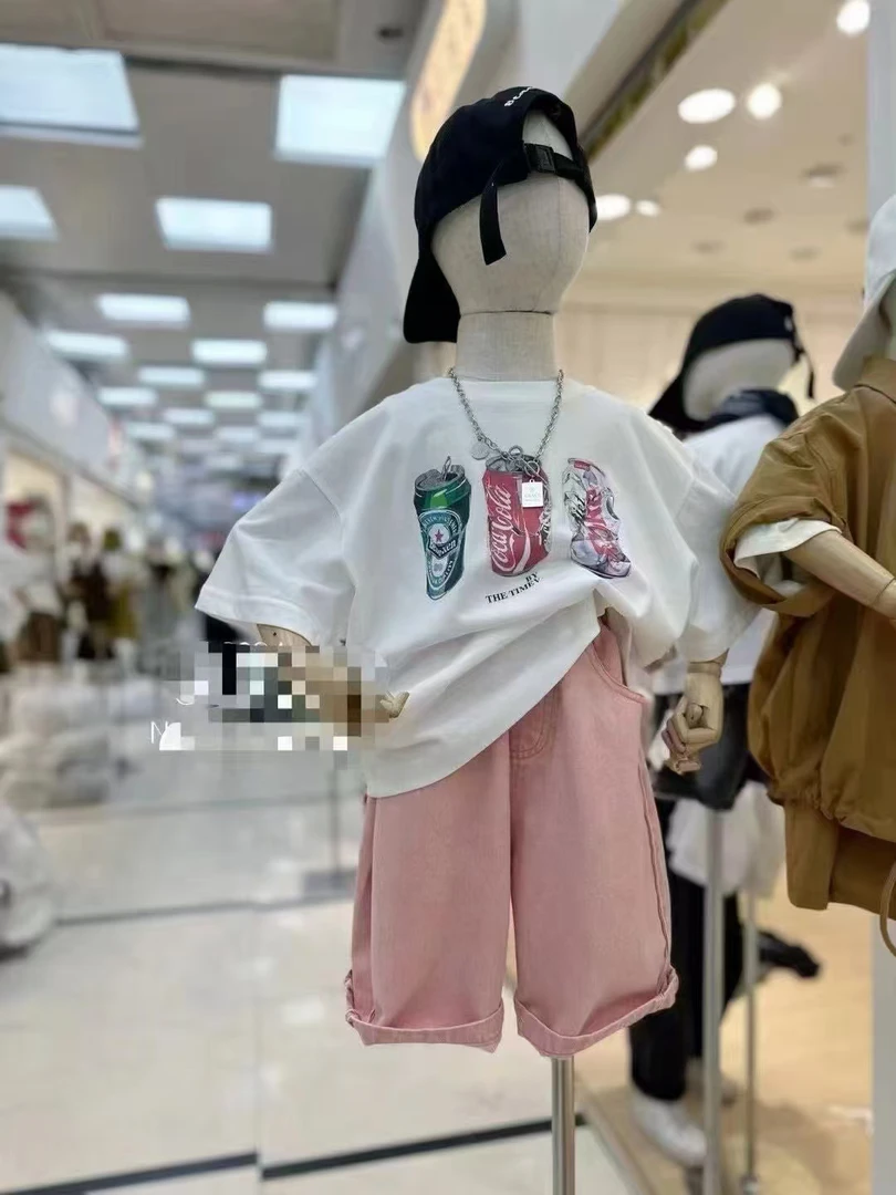 韩系男童短袖扣号链接