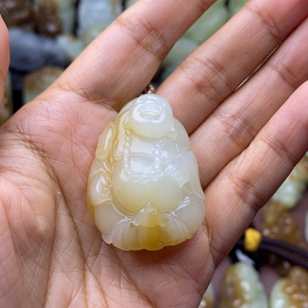 项链未镶嵌和田玉（糖玉）起