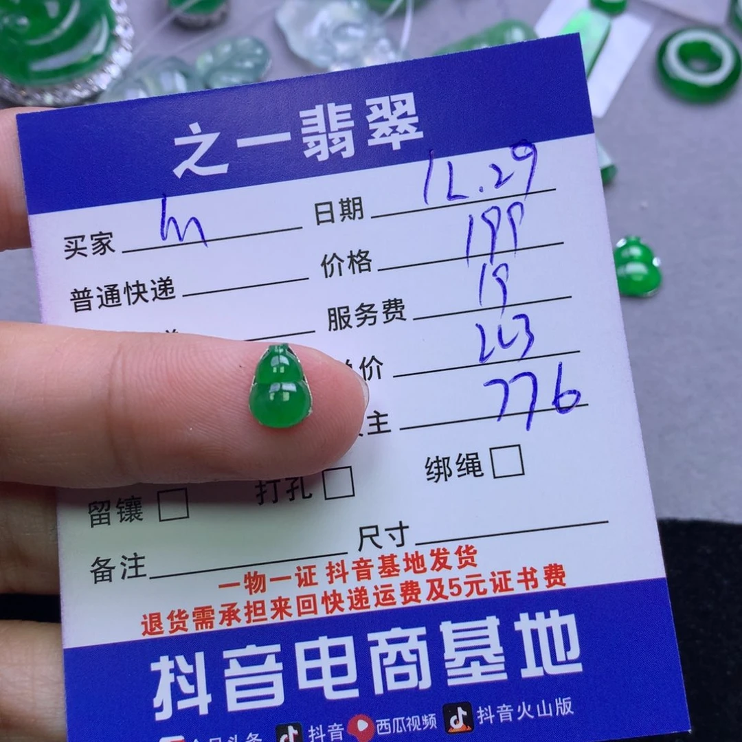 颈饰未镶嵌翡翠m**宁