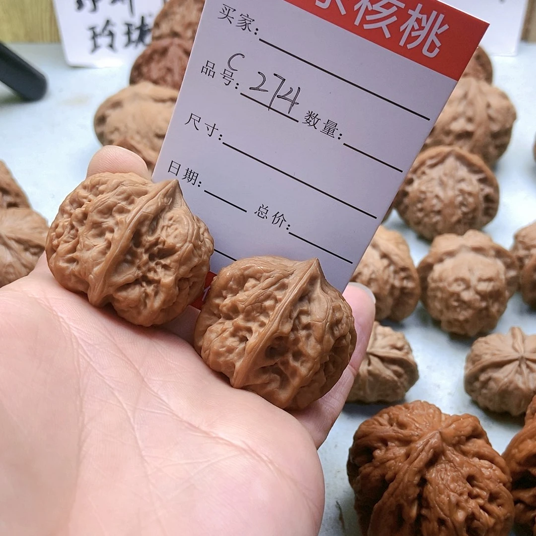 把件桃核274号方金蝉36尺蜡皮