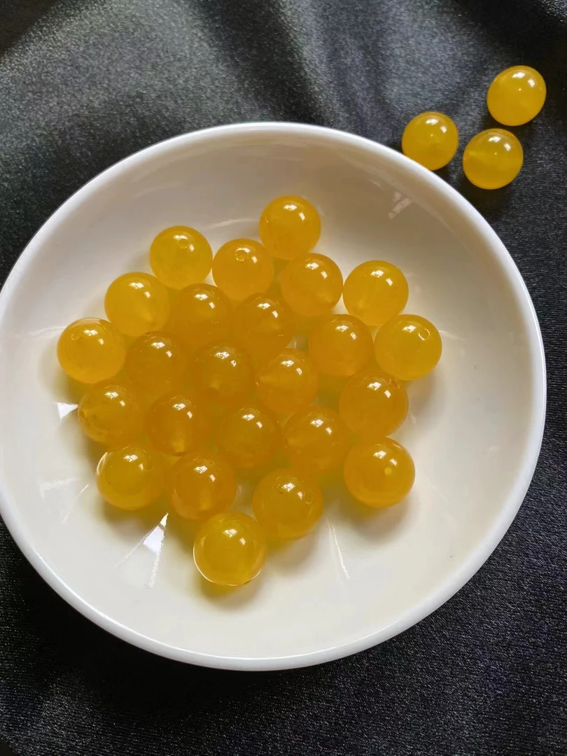 卡12+冰黄珠子（一颗）散珠批发手串多样性发货