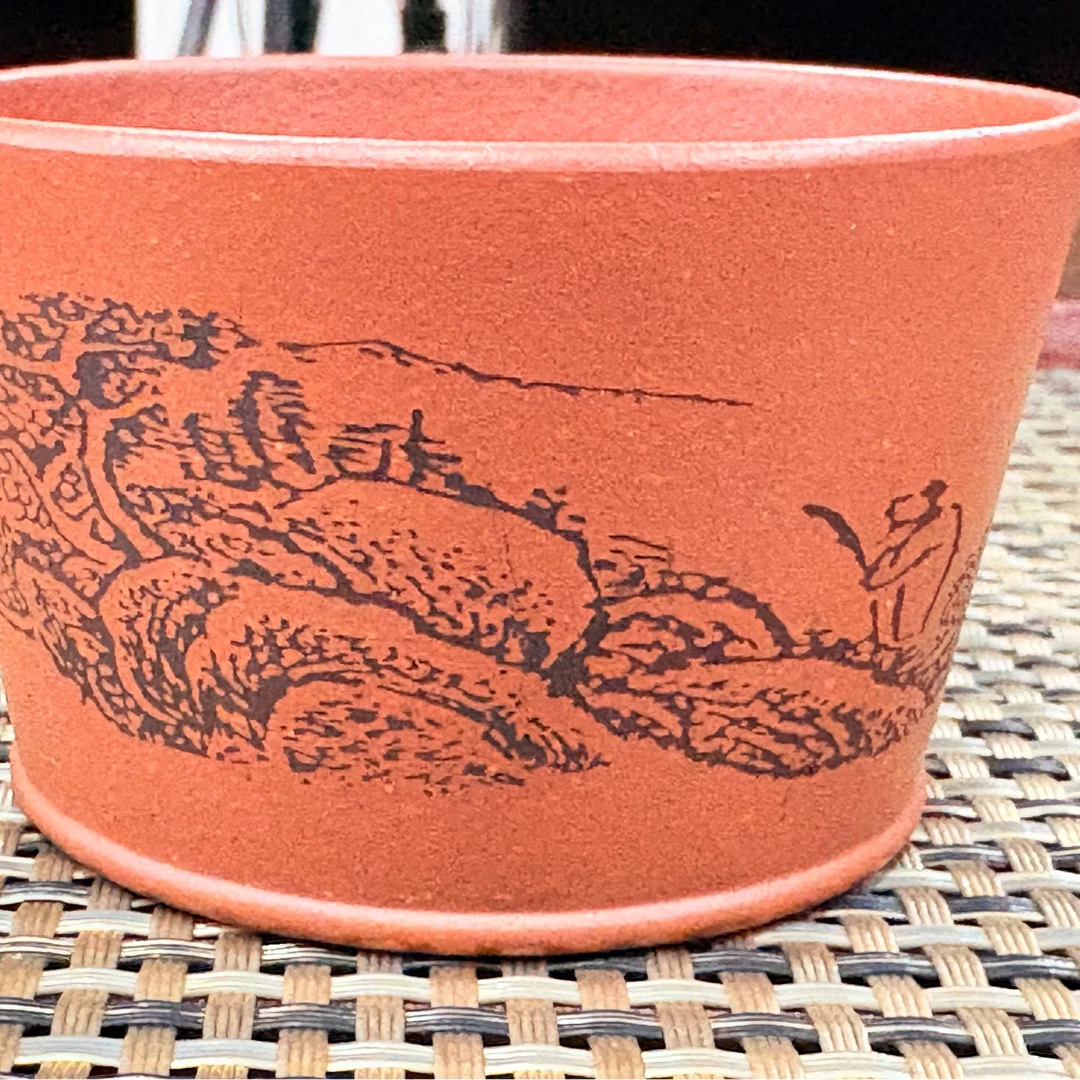 宜兴紫砂茶杯手工刻绘大容量主人杯功夫茶具