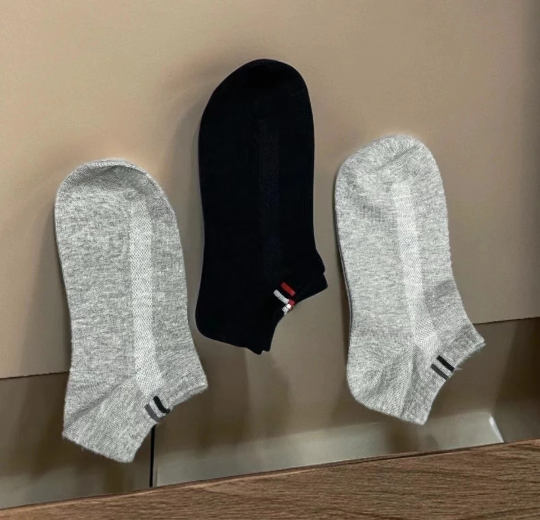 品质棉袜短筒袜3双装