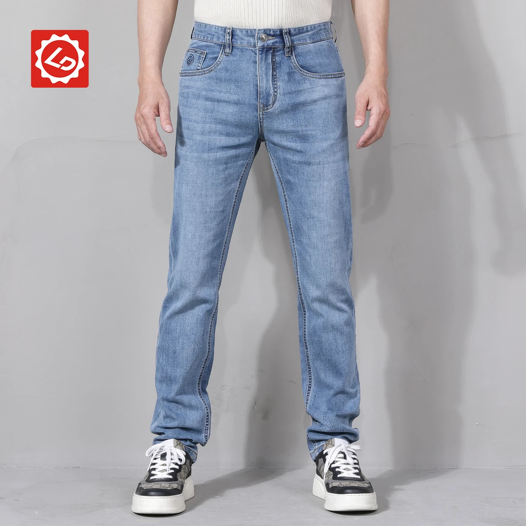 【小直筒】EA512唠叨夏季新品男士弹力水洗薄款小直筒牛仔裤