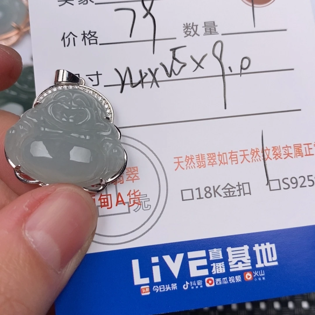 翡翠银S925镶嵌颈饰