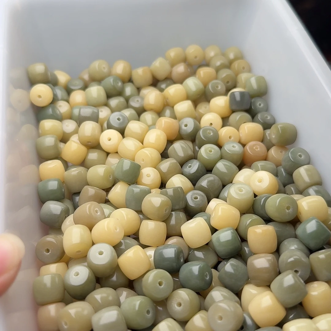 菩提根/象牙果吊坠100颗海盐蓝10直切