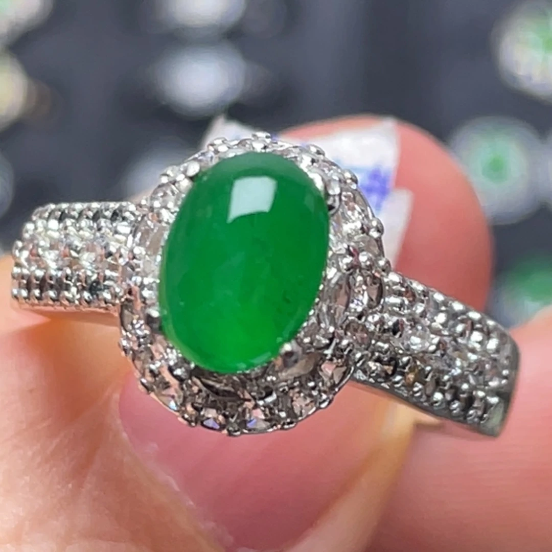 翡翠未镶嵌戒指纯天然缅甸翡翠A货