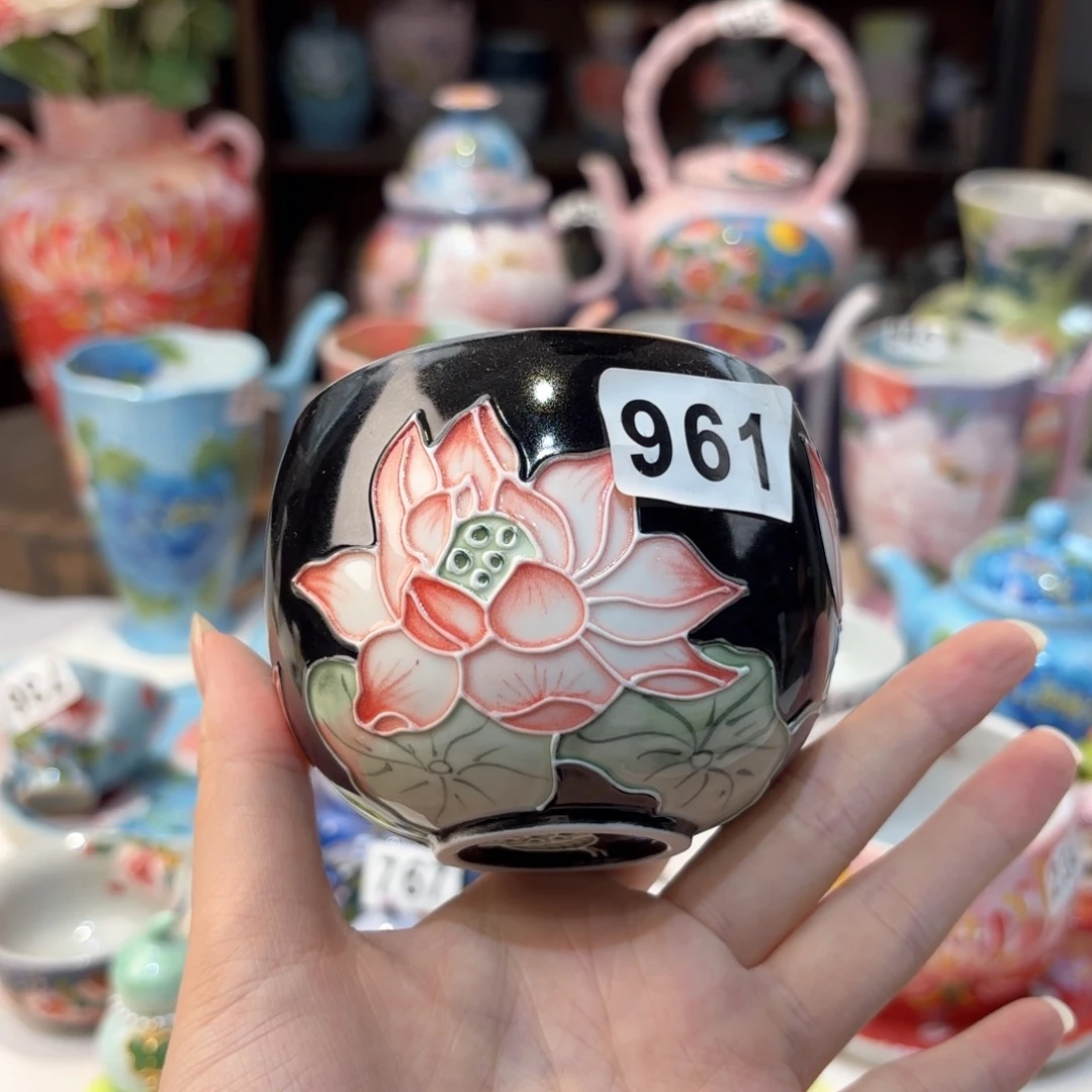 景德镇手绘高温釉下彩陶瓷茶具