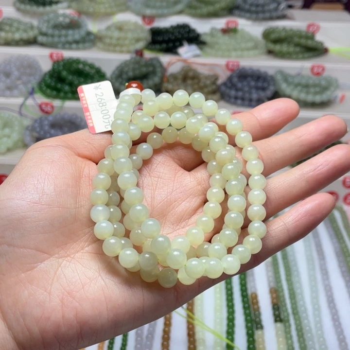 和田玉颈饰未镶嵌心**?7m m