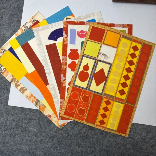 A4文创软卡，蜡染半生熟，到手10张款式不重复