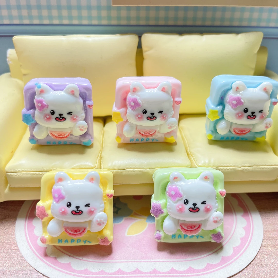 仿真 高货潦草小狗相框可爱卡通发饰挂件吊坠洞洞鞋装饰树脂配件~