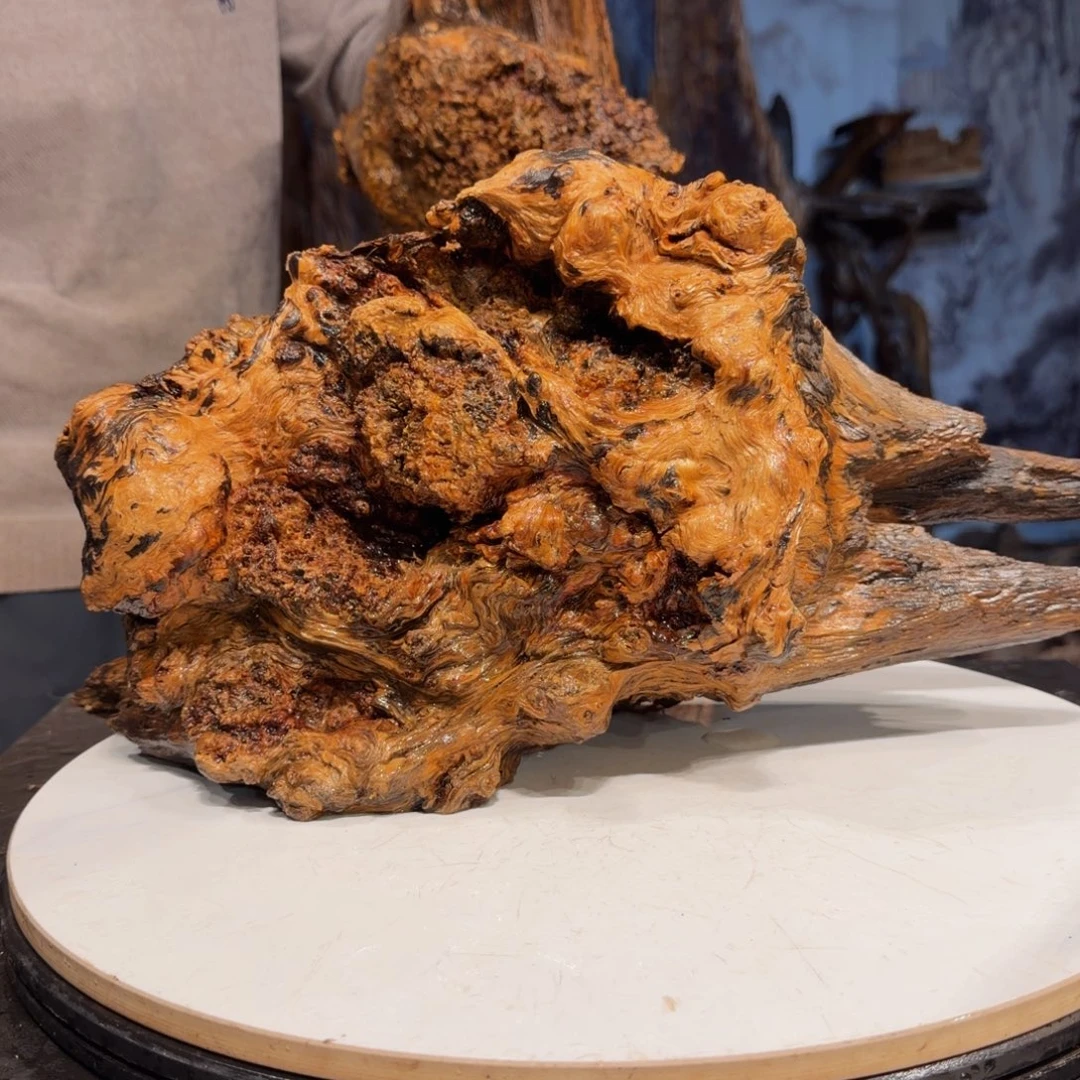 冰***木三丰琥珀木 天然摆件40