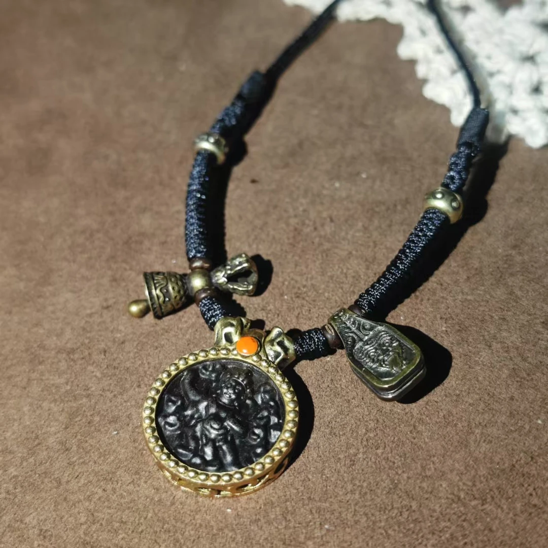 合金大理石项链 【鲸禧云珠】T铁项链　A086