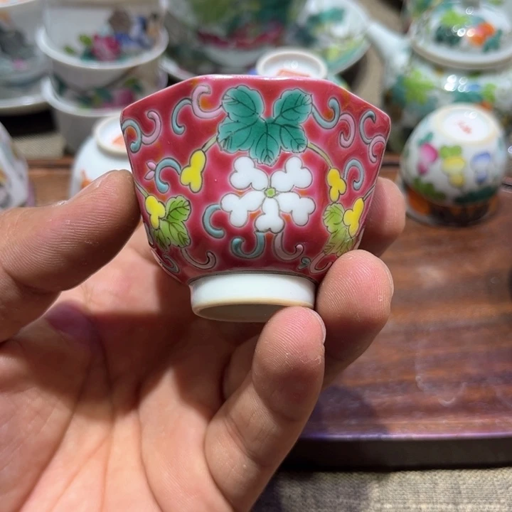 纯手绘精品盖碗杯