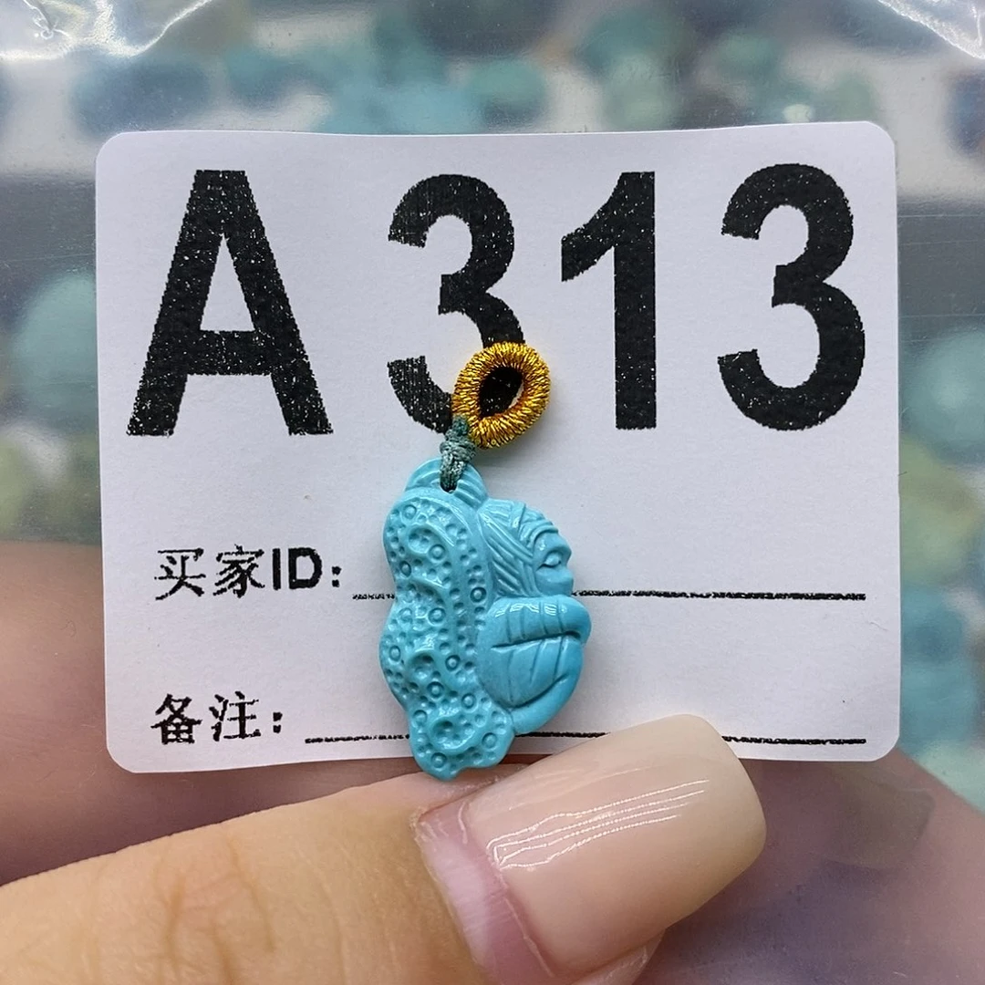 未镶嵌绿松石绿松石配饰定制