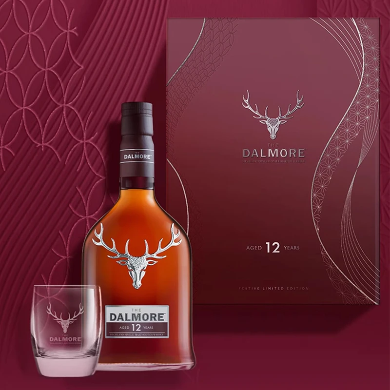 大摩进口威士忌12年单一麦芽苏格兰700ml×1瓶蛇年限定礼盒