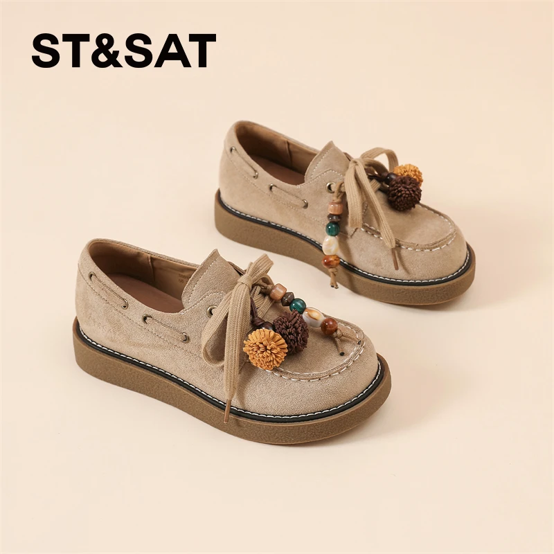 星期六复古勃肯鞋女2025新款秋季休闲鞋一脚蹬百搭爆款袋鼠鞋女士