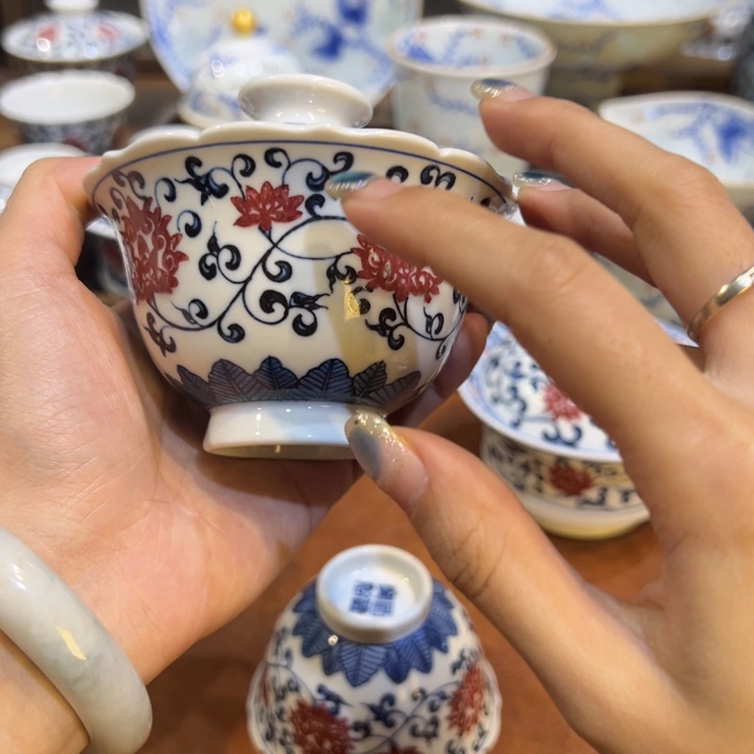 摆件陶瓷景德镇陶瓷茶器百宝箱